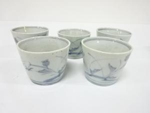 古伊万里　染付　蕎麦猪口　5客